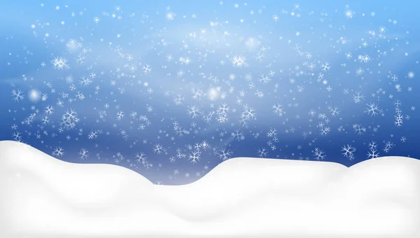 与世隔绝的雪景 — 图库矢量图片