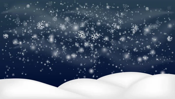 与世隔绝的雪景 — 图库矢量图片