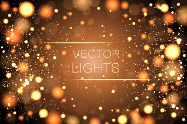 Bokeh parlayan ışıklar