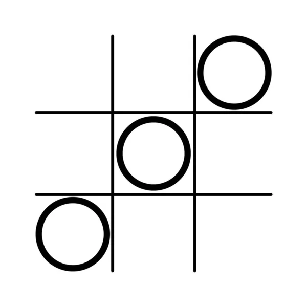 Tic Tac Toe gioco — Vettoriale Stock