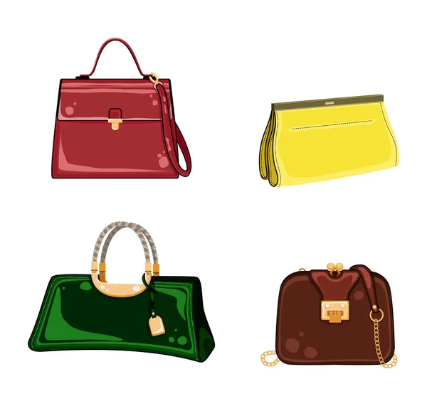 Bolsas de mujer conjunto — Vector de stock