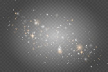 Kıvılcımlar ve yıldızlar parıldar özel ışık efektleri