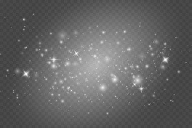 Kıvılcımlar ve yıldızlar parıldar özel ışık efektleri