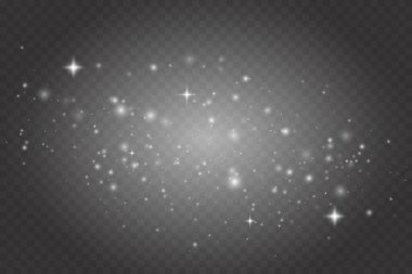 Kıvılcımlar ve yıldızlar parıldar özel ışık efektleri