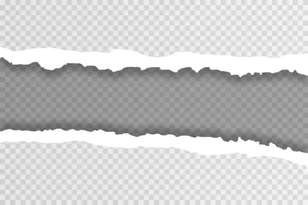 Papier blanc déchiré — Image vectorielle