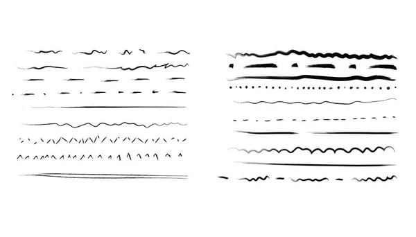 Líneas dibujadas a mano — Archivo Imágenes Vectoriales