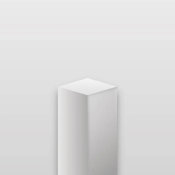Pódio de cubos realista — Vetor de Stock