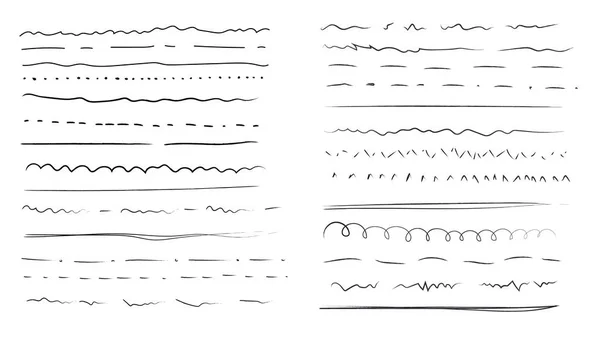 Handgezeichnete Linien — Stockvektor