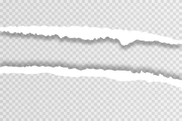 Papier blanc déchiré — Image vectorielle