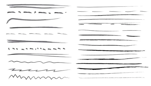 Líneas dibujadas a mano — Archivo Imágenes Vectoriales