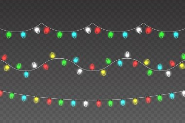 Yılbaşı ışıkları. Vektör