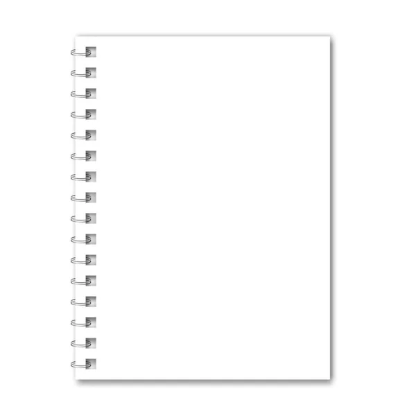 Mockup vetorial de caderno — Vetor de Stock