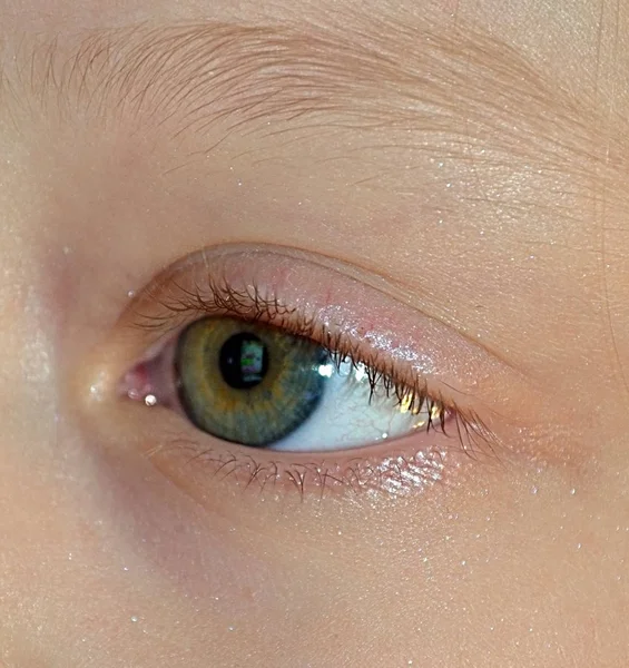 Child Eye Photo Close — Stock Photo, Image