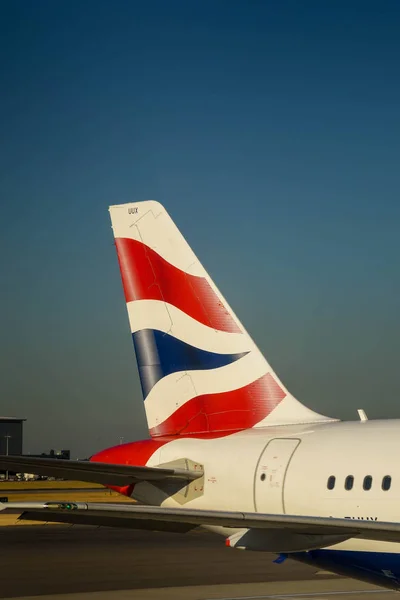 London Heathrow Airport Engeland Maart 2018 Staartvin Van Een British — Stockfoto