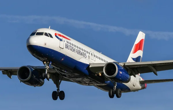 Londen Engeland November 2018 British Airways Airbus A320 Korte Afstanden — Stockfoto