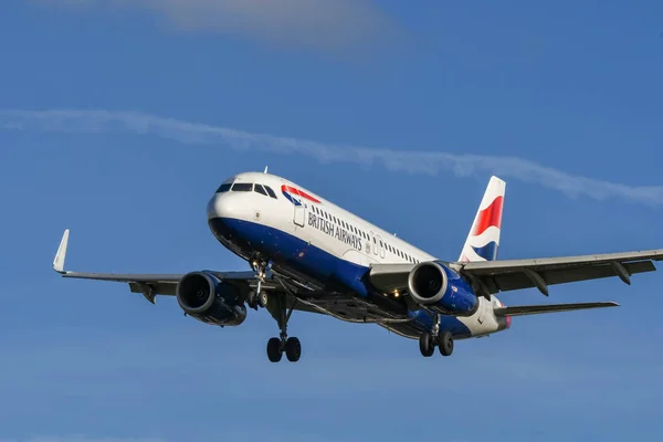 Londen Engeland November 2018 British Airways Airbus A320 Korte Afstanden — Stockfoto