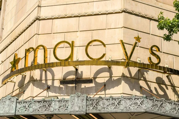 Seattle Usa Juni 2018 Schild Über Dem Eingang Des Macys — Stockfoto