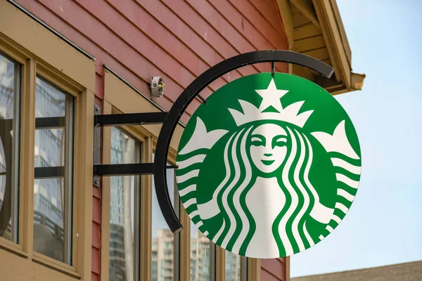 Seattle Amerika Birleşik Devletleri Haziran 2018 Seattle Starbucks Kahve Dükkanında — Stok fotoğraf