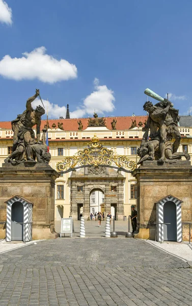 Prague República Checa Julho 2018 Entrada Principal Castelo Praga — Fotografia de Stock