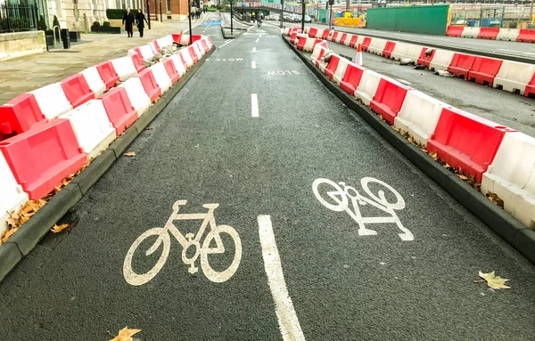 2018 자전거 런던에서 임시도 레이아웃에서 사이클 — 스톡 사진
