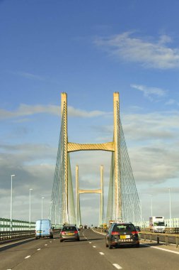 İkinci SEVERN Çaprazlama, Wales - Kasım 2018: The Second Severn Crossing road, şimdi Prince of Wales olarak adlandırılan, İngiltere 'den Galler' e M4 otoyolu alır. Gişe ücretleri Aralık 2018 'de kaldırıldı.