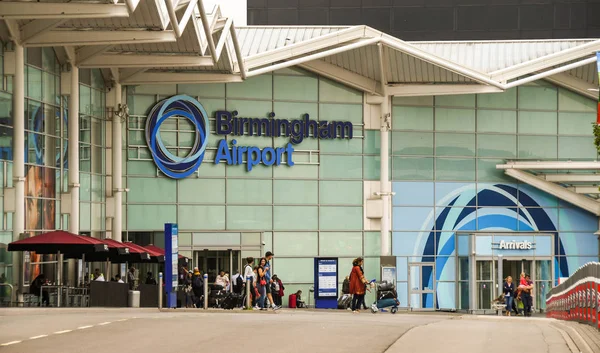 Külső Nézet Terminál Épületében Birmingham International Airport Anglia Egyesült Királyság — Stock Fotó