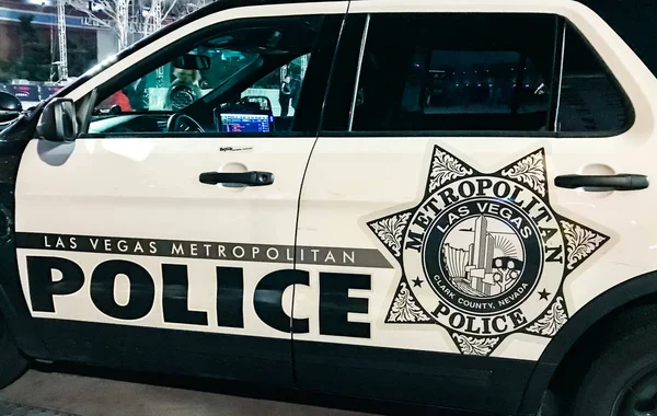 Las Vegas Nevada Abd Şubat 2019 Bir Polis Devriye Aracı — Stok fotoğraf