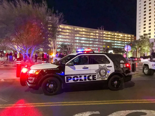 Las Vegas Nevada Febrero 2019 Vehículo Patrulla Policial Policía Metropolitana — Foto de Stock