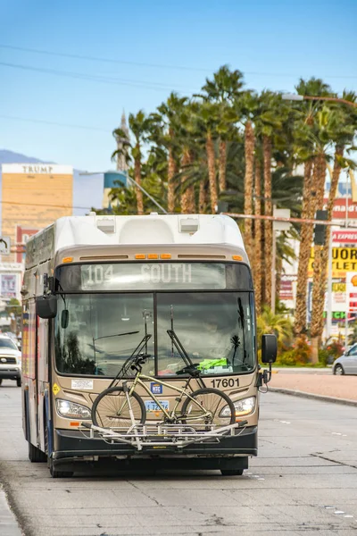 Las Vegas Nevada Abd Şubat 2019 Kamu Hizmeti Otobüs Sürüş — Stok fotoğraf