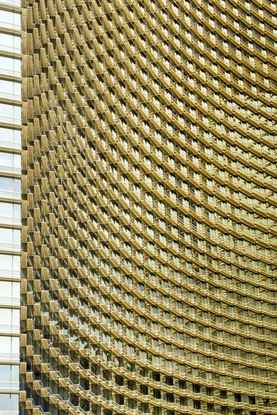 Las Vegas Usa Febrero 2019 Vista Exterior Habitaciones Balcones Luz — Foto de Stock