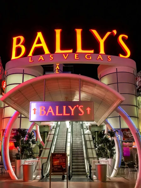 Las Vegas États Unis Février 2019 Entrée Hôtel Bally Sur — Photo