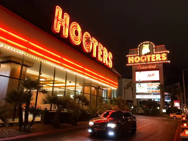 Las Vegas Usa มภาพ 2019 ญญาณนอกโรงแรม Hooters ในลาสเวก — ภาพถ่ายสต็อก