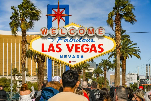 Las Vegas Usa มภาพ 2019 คนเข วเพ ายภาพต อหน อนร — ภาพถ่ายสต็อก