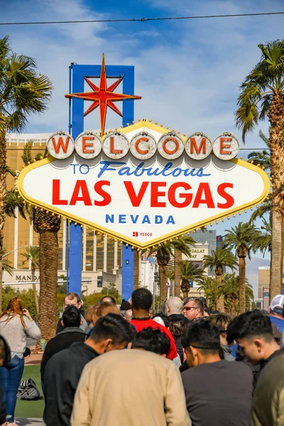 Las Vegas Usa มภาพ 2019 คนเข วเพ ายภาพต อหน อนร — ภาพถ่ายสต็อก