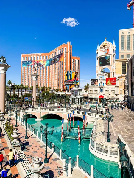 Las Vegas Usa มภาพ 2019 คานาลข างนอก เดอะเวเนเช ยนร สอร — ภาพถ่ายสต็อก