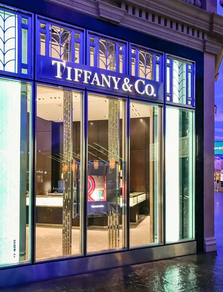 Las Vegas Eua Fevereiro 2019 Loja Front Tiffany Nas Lojas — Fotografia de Stock