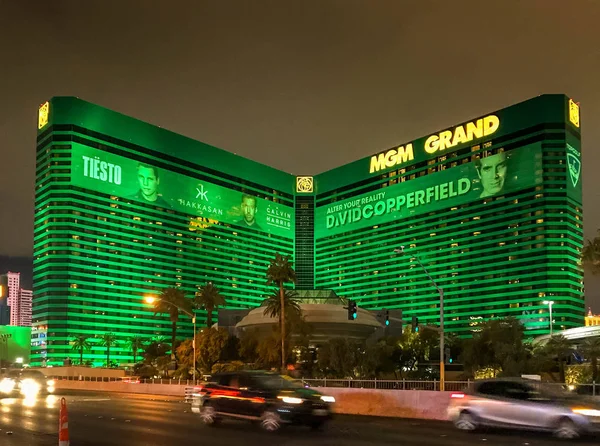 Las Vegas Usa Februari 2019 Mgm Grand Hotel Las Vegas — Stockfoto