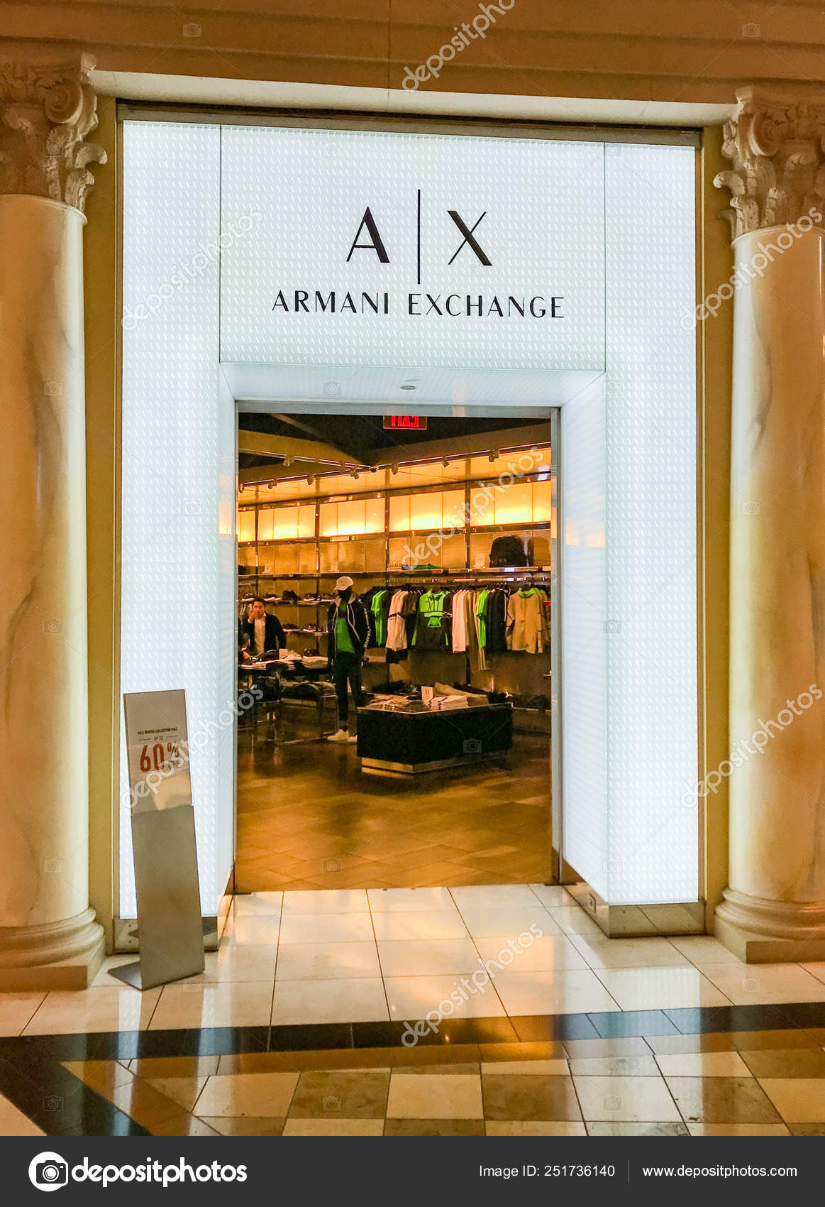 armani exchange forum shops