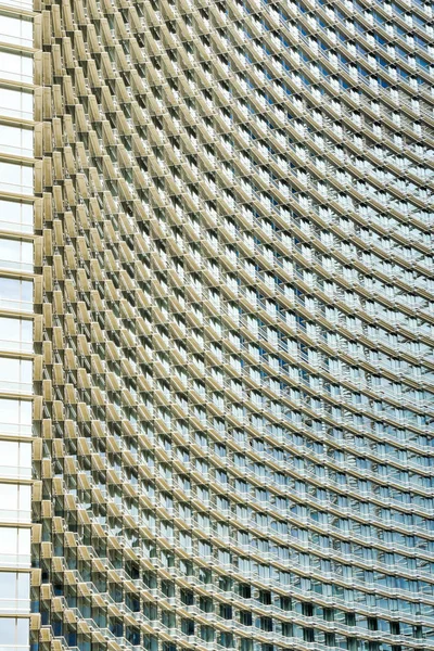 Las Vegas Usa February 2019 Exterior View Rooms Balconies Curved — Stock Photo, Image