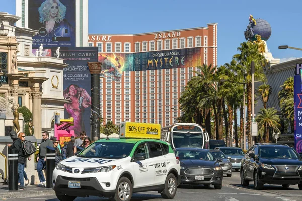 Las Vegas Nevada Abd Şubat 2019 Las Vegas Boulevard Dönüm — Stok fotoğraf