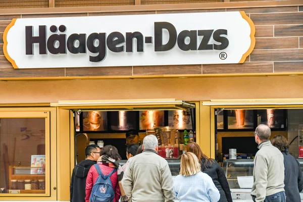 Las Vegas Usa Únor 2019 Drali Kiosku Zmrzlina Haagen Dazs — Stock fotografie