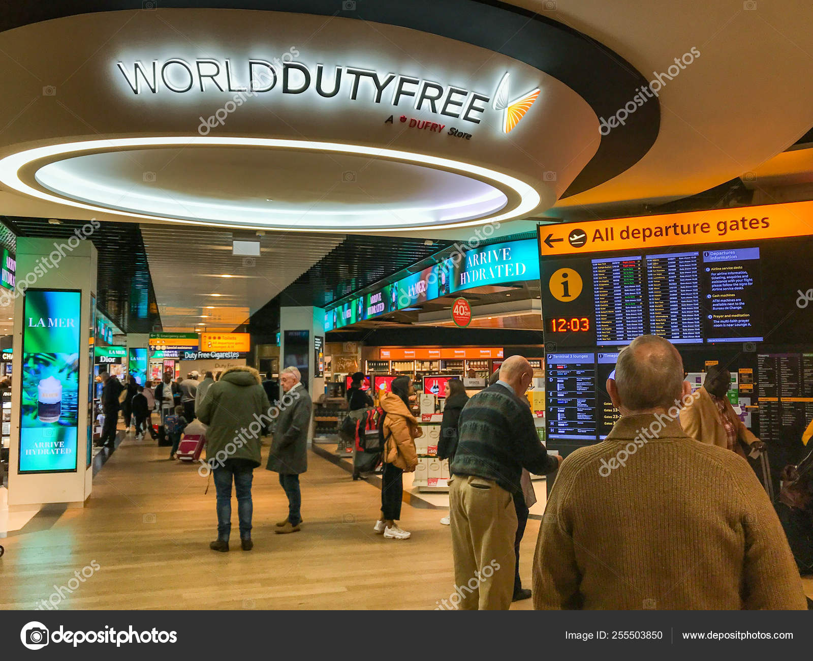 London Heathrow Airport England February 2019 Person Checking