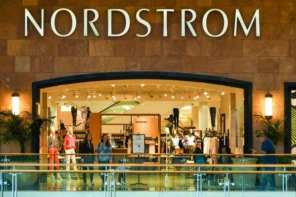 Indoor exterior facade of Nordstrom, Inc. An American luxury