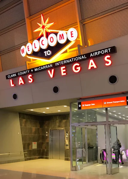 Las Vegas Nevada Usa Februar 2019 Willkommen Las Vegas Schild — Stockfoto