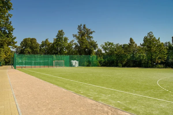 Prague República Checa Agosto 2018 Campo Desportivo Num Parque Público — Fotografia de Stock