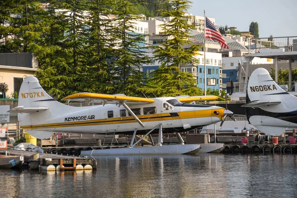 Seattle Abd Haziran 2018 Havilland Türbin Otter Float Düzlem Şafakta — Stok fotoğraf