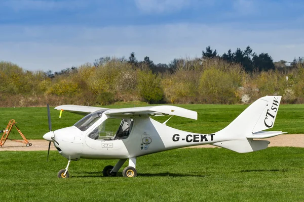 White Waltham England March 2019 Flight Design Ctsw Light Aircraft — Stock Photo, Image