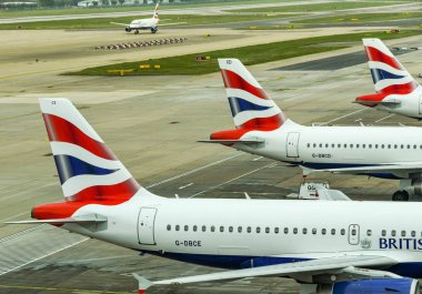 Kuyruk yüzgeçleri fo British Airways uçakları