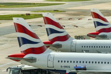 British Airways uçaklarının kuyruk yüzgeçleri