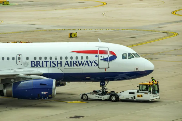 Αεροδρόμιο Γκάτγουικ Του Λονδίνου Αγγλία 2019 Απριλίου British Airways Airbus — Φωτογραφία Αρχείου